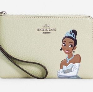 Tiana Disney X Coach Corner Zip Wristlet